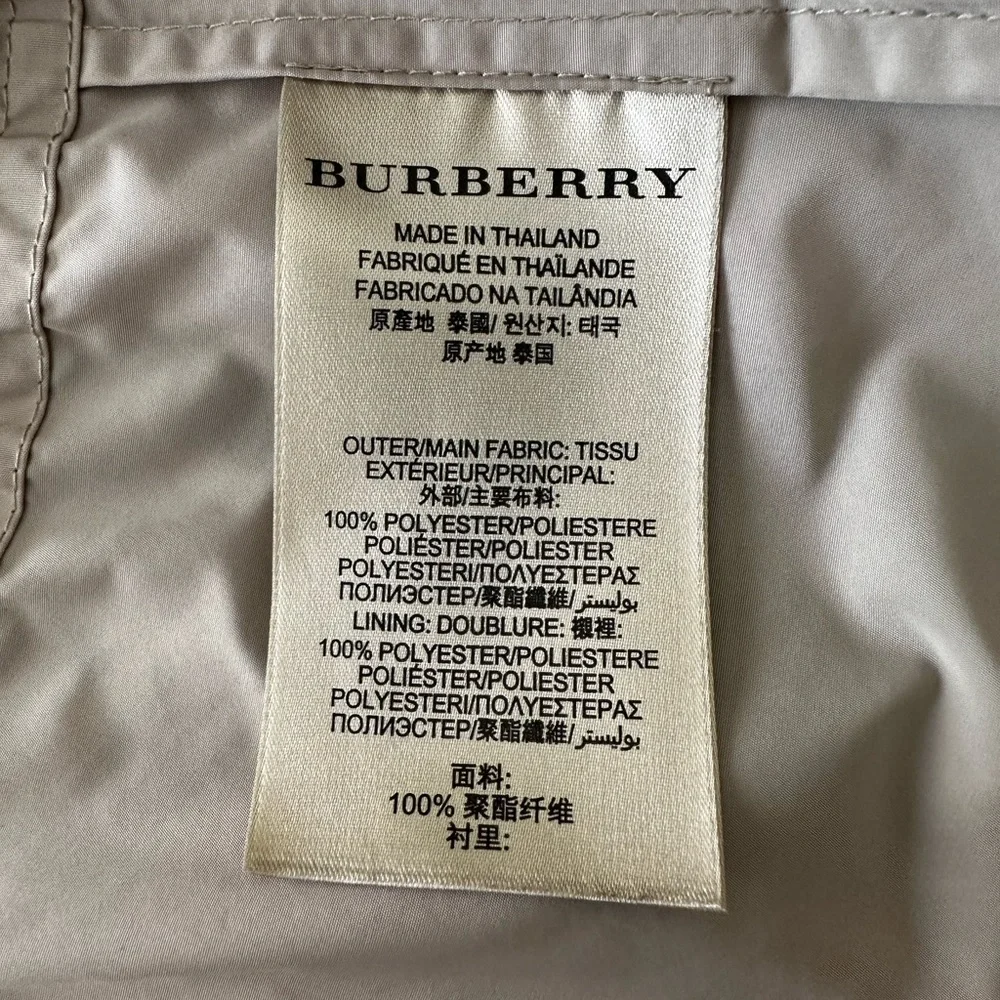 Burberry Beige Parka Coat